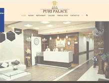 Tablet Screenshot of hotelpuripalace.com